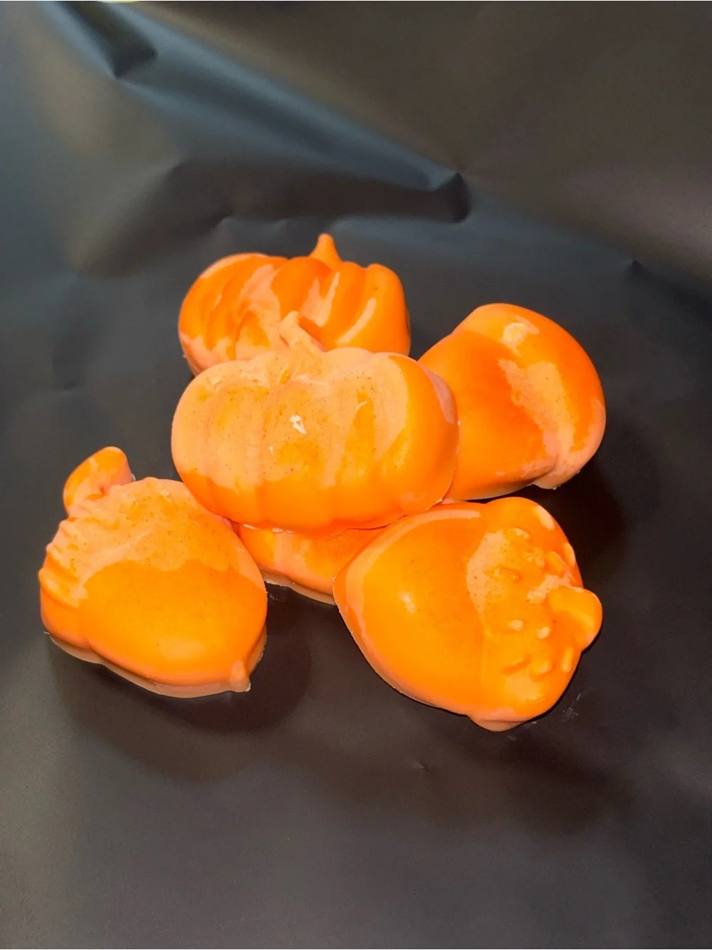 Pumpkin-Shaped Orange Wax Melts - pumpkin pie Scented Wax Cubes
